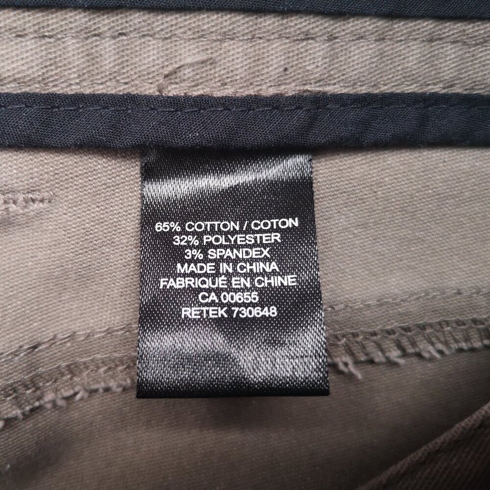 RW&CO Men's Size 30/32 Tan Slim Zipper & Button Closure Casual Pants - Picture 4 of 13